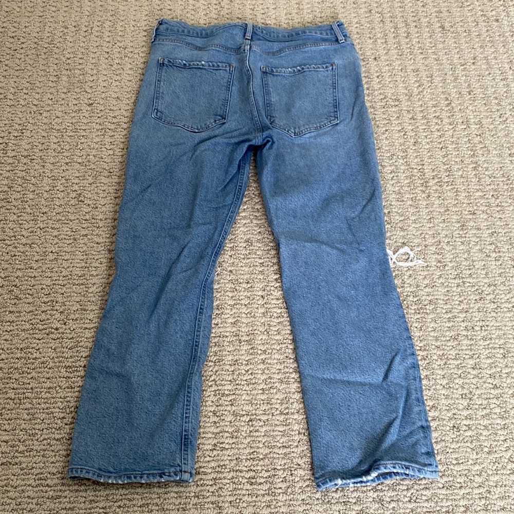 AGOLDE Riley Distressed High Rise Jeans, Size 31 - Picture 4 of 6